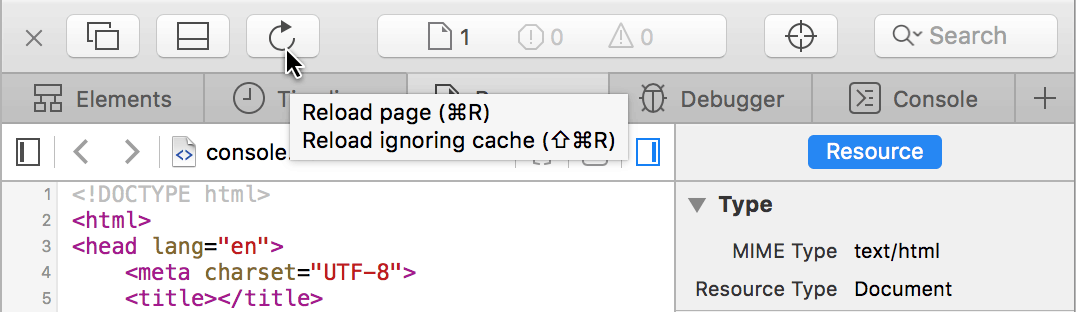 Web Inspector Keyboard Shortcuts Web Inspector Keyboard Shortcuts