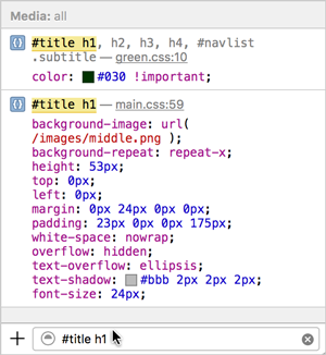 Filter selector Filter selector