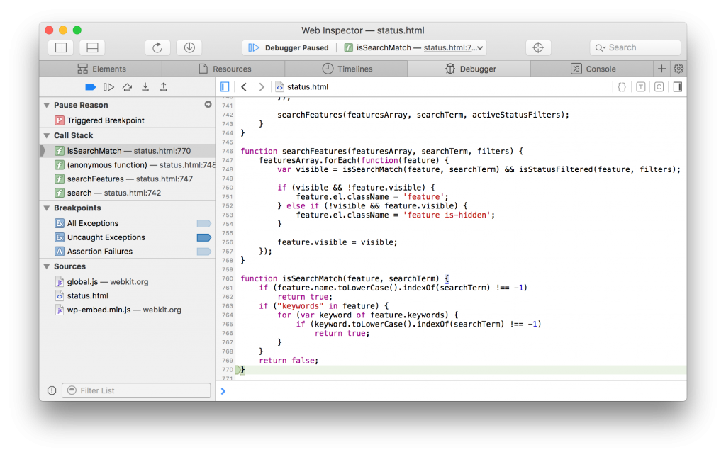 Debugger Stepping Highlights
